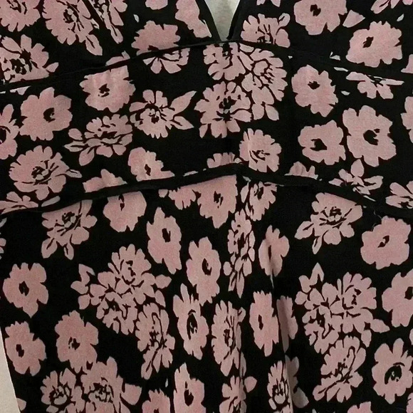 Milly Deni Floral Print Chiffon Maxi Dress Size 2 In Pink Wedding Formal Garden - Picture 2 of 13